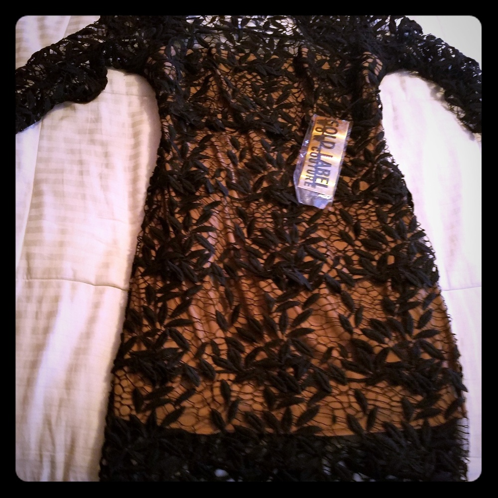 Gold Label Wow Couture black cocktail dress